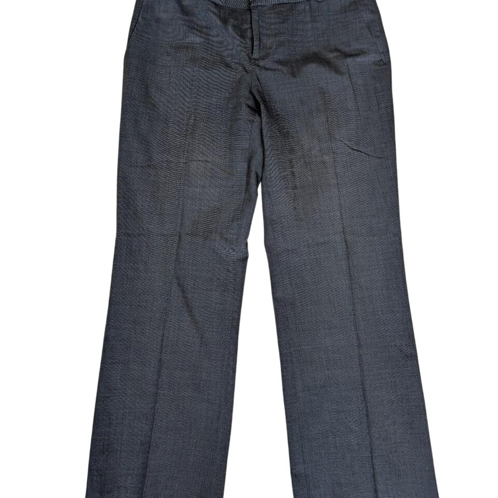 Banana Republic Straight Fit Charcoal Hook Button Front Zip Pants Women's Size 6
